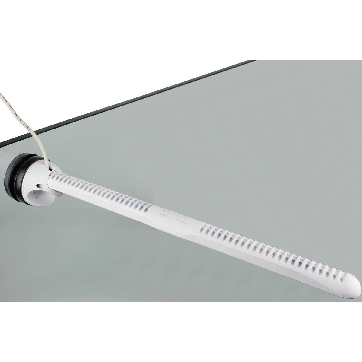 Tunze Eco Chic Refugium LED 8831.00, mounted on glass from the cable end