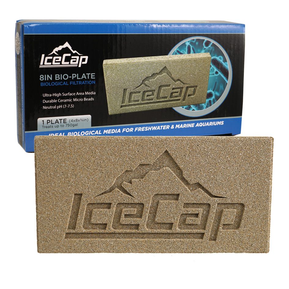 IceCap 8-Inch Bio-Plate Biological Filter Media – High-Capacity Ceramic Brick