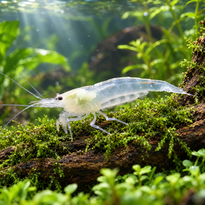 Snow Amano Shrimp (Caridina multidentata)