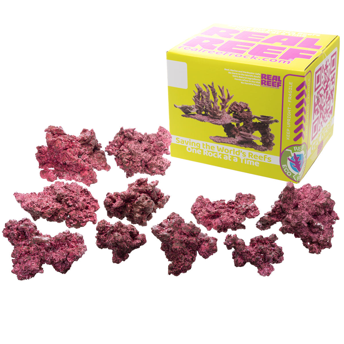 Real Reef Original Rock mixed box of aquacultured reef rock