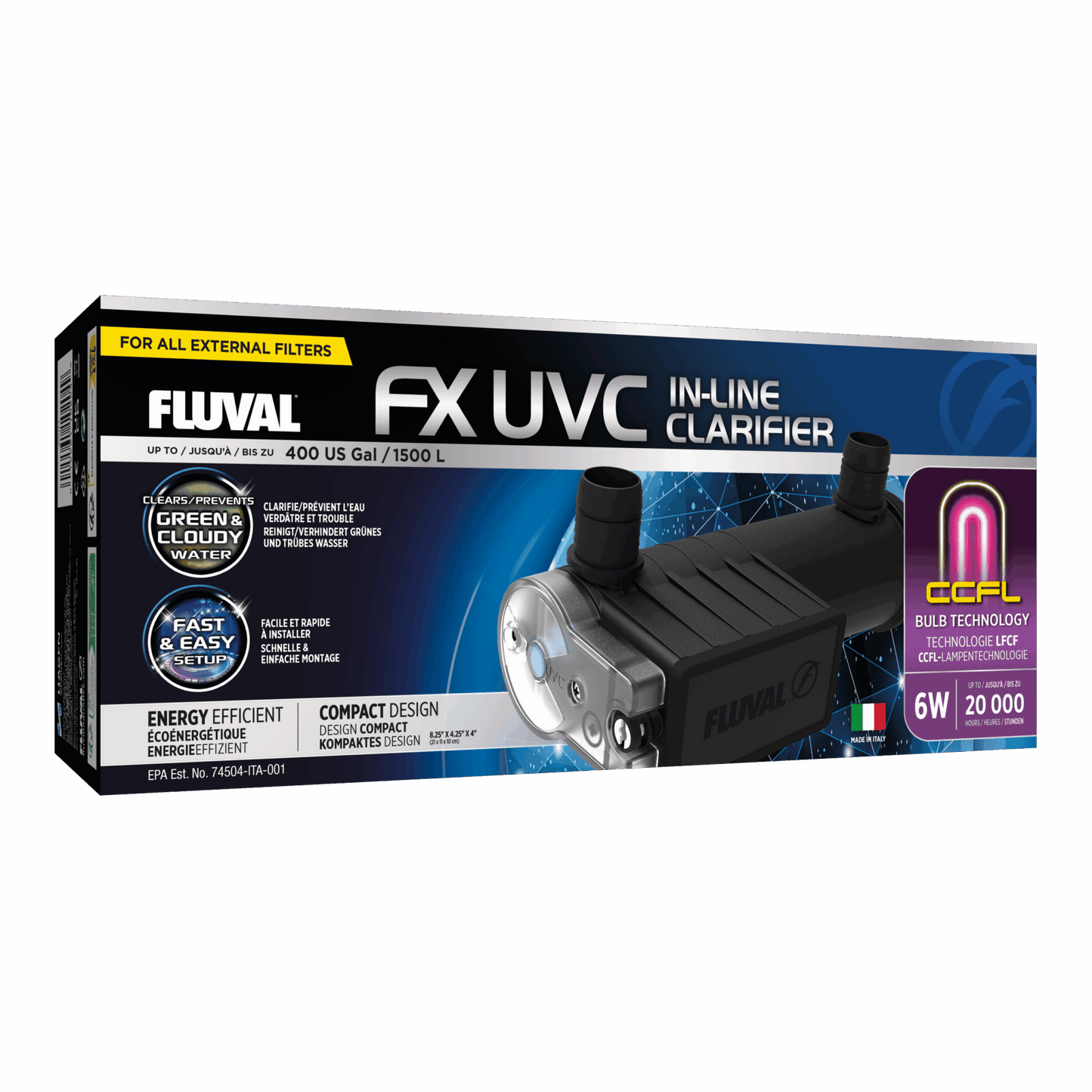 Fluval FX UVC In-Line Clarifier package