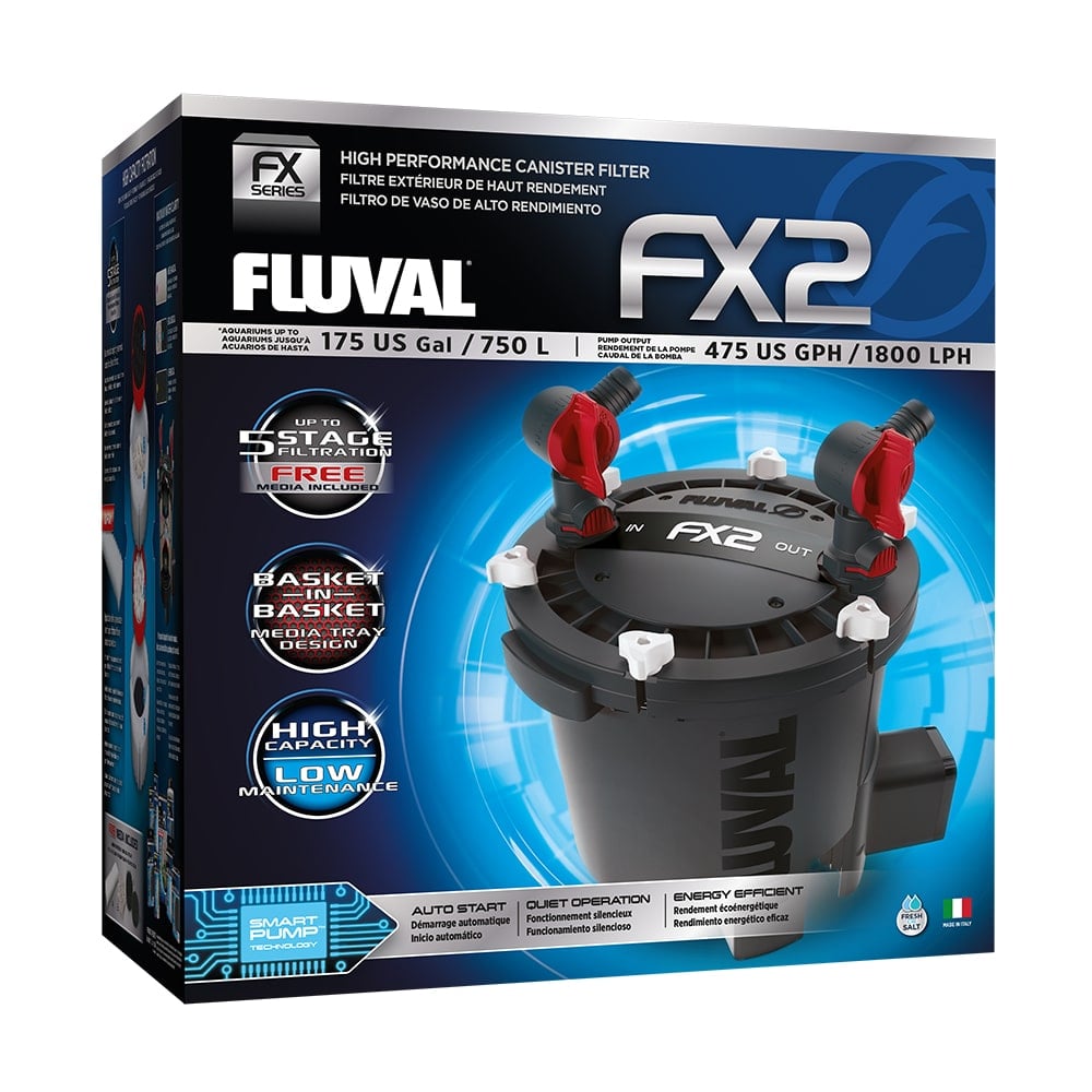 Fluval FX2 canister filter package