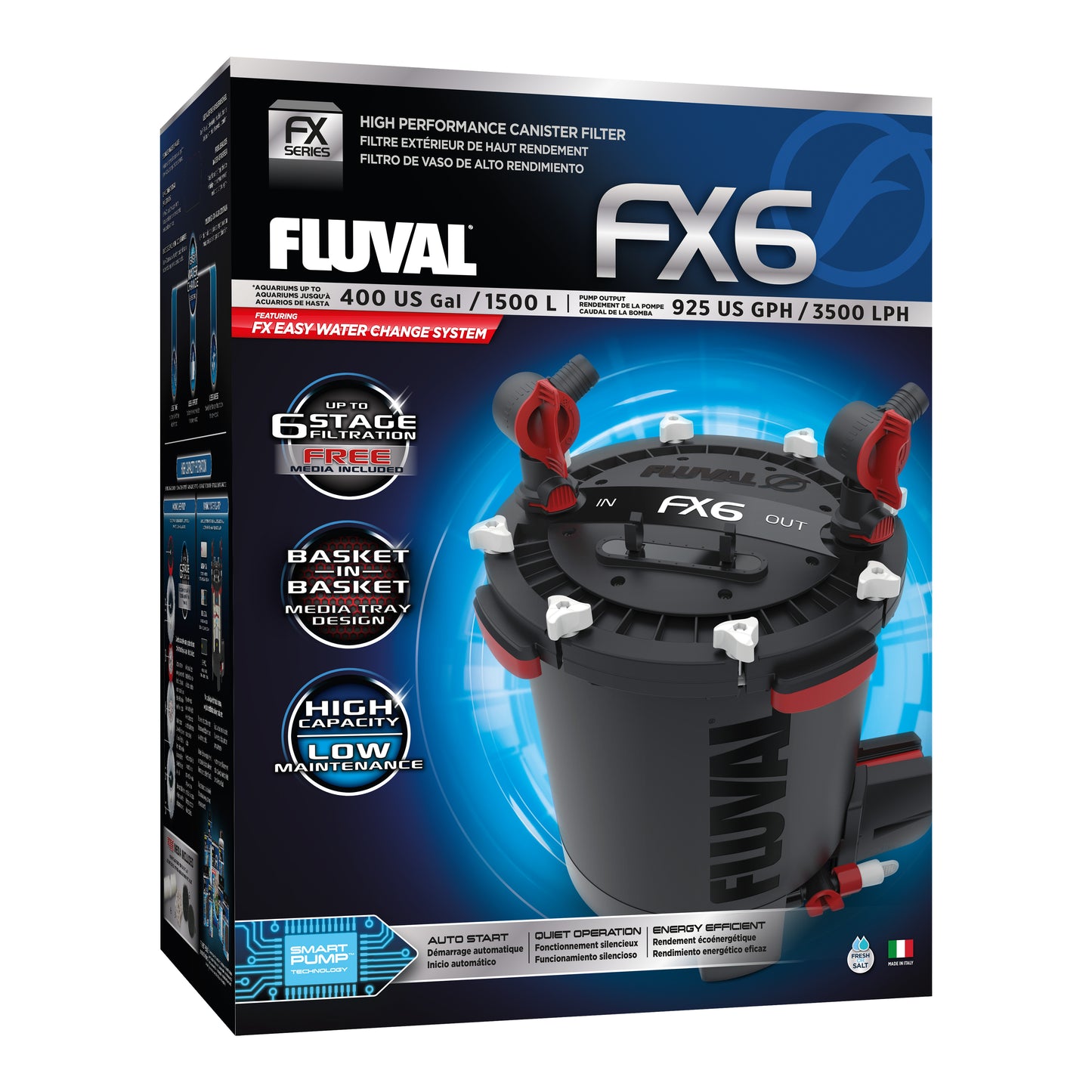 Fluval FX6 canister filter package