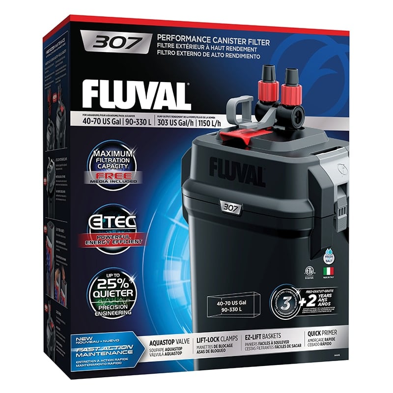 Fluval 307 external canister filter package