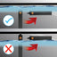 Fluval P Series placement guide, correct fully submerged near water flow versus incorrect at the surface