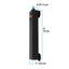 Fluval P25 nano heater dimensions diagram, 6 inches tall with a 1 inch suction cup base