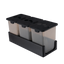 inD Aquatics reservoir rack with High Flow Cups and lids