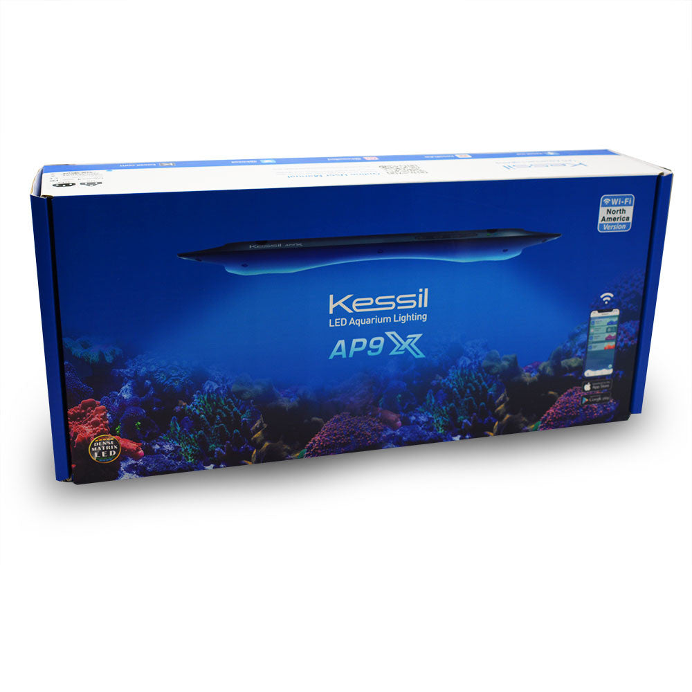 Kessil AP9X reef light retail box, Dense Matrix LED and Wi-Fi app control