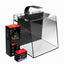 Aquatop Ascension 9 aquarium with its clamp-on LED fitted, shown with the kit packaging