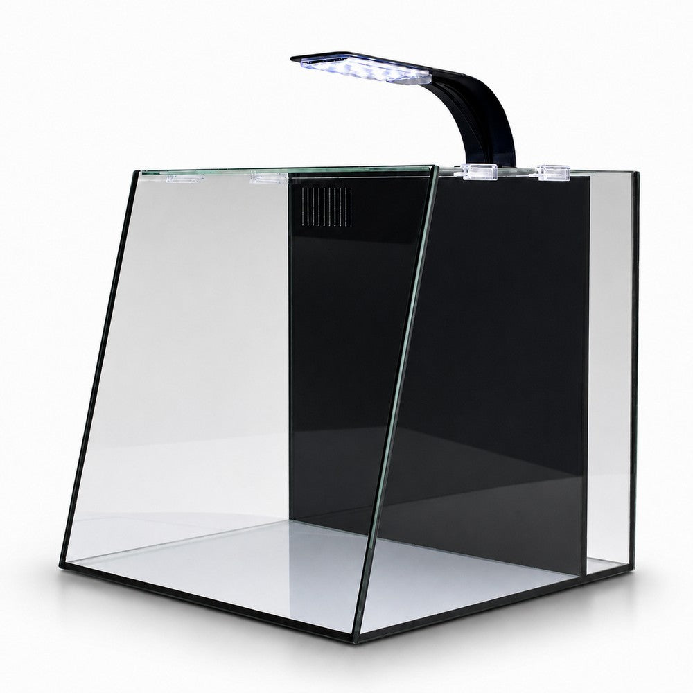 Ascension 9 from the front, showing the signature outward-sloping front glass