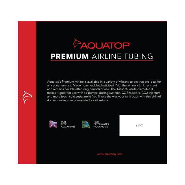 Aquatop AT-4-PAR – Premium Airline Tubing (Blue, 13 ft, 1/8" ID)