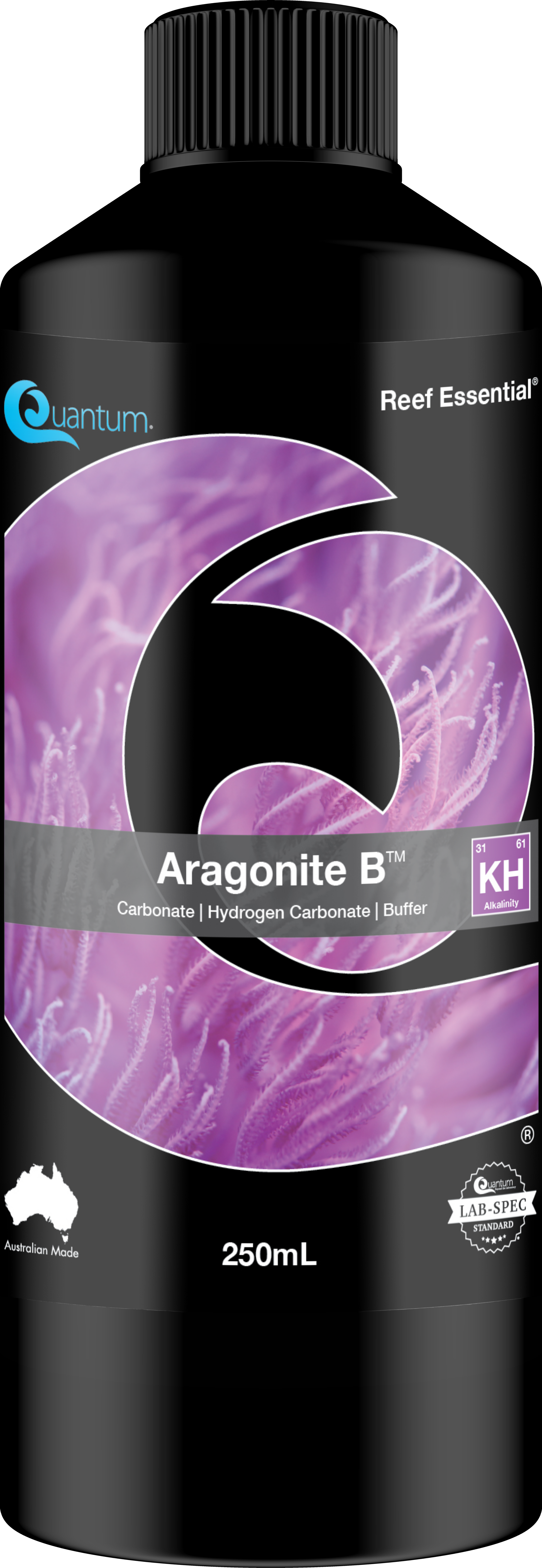 Quantum Aragonite B Alkalinity reef supplement, 250 ml bottle, carbonate buffer for corals