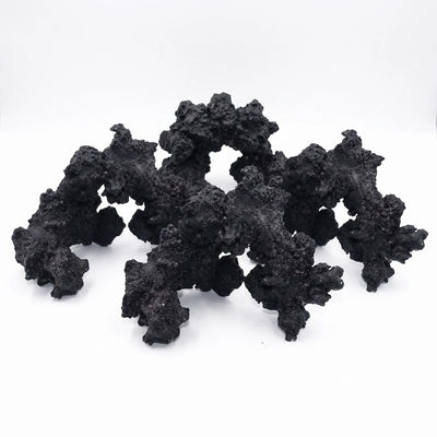 Real Reef Midnight Arches Nano, six black aquacultured reef arches from the 6 piece box