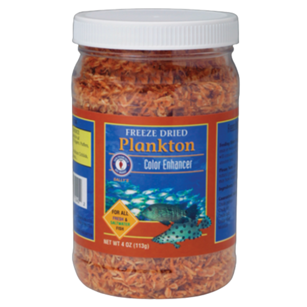 SFBB San Francisco Bay Brand Freeze Dried Plankton Color Enhancer fish food jar