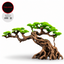 Aquatop Bonsai Tree ornament, Spreading Tree, a low wide bonsai with branches cascading over the substrate
