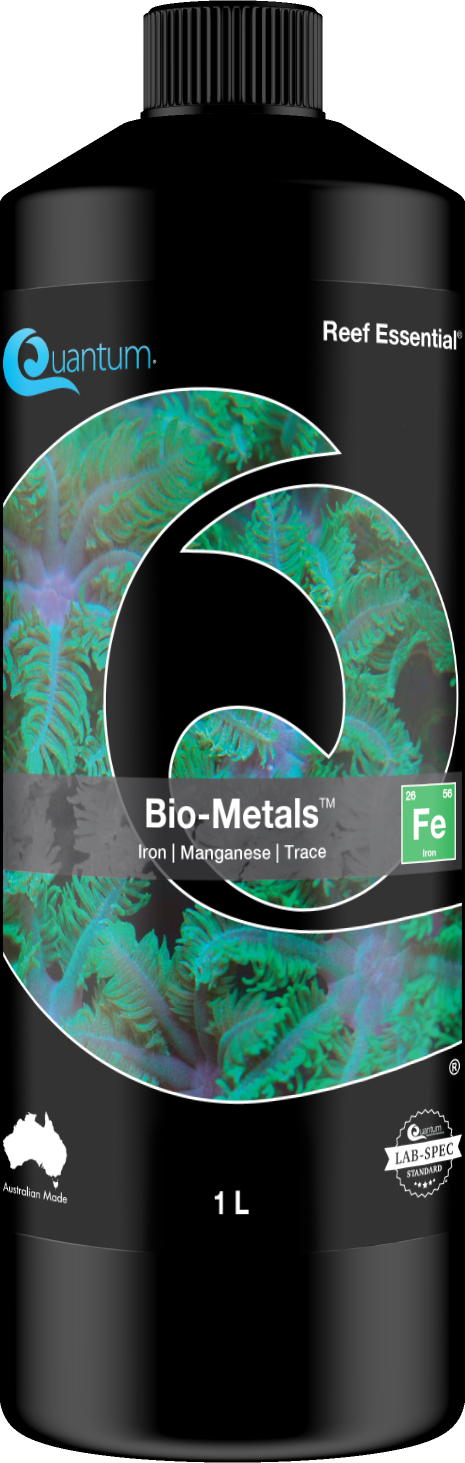 Quantum Bio-Metals 1 Liter bottle - green coral color enhancer for larger reef tanks