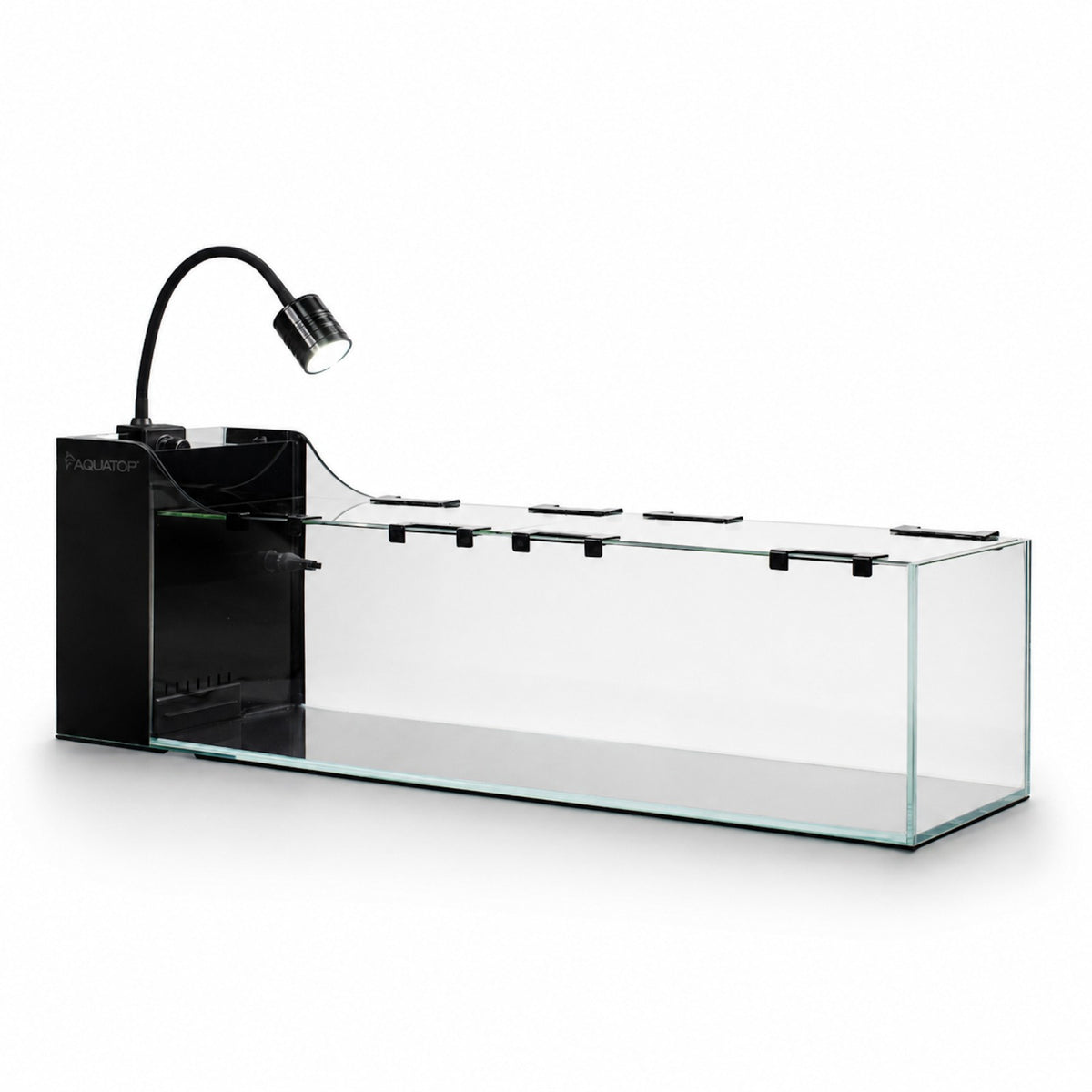AquaFin 8 Gallon side on, showing its longer footprint