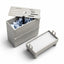 AquaFin filtration box filled with ceramic bio media, with a replaceable filter pad alongside