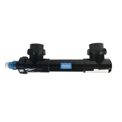 Aqua Ultraviolet Classic 25 watt UV sterilizer, black body with 3/4 inch barb fittings