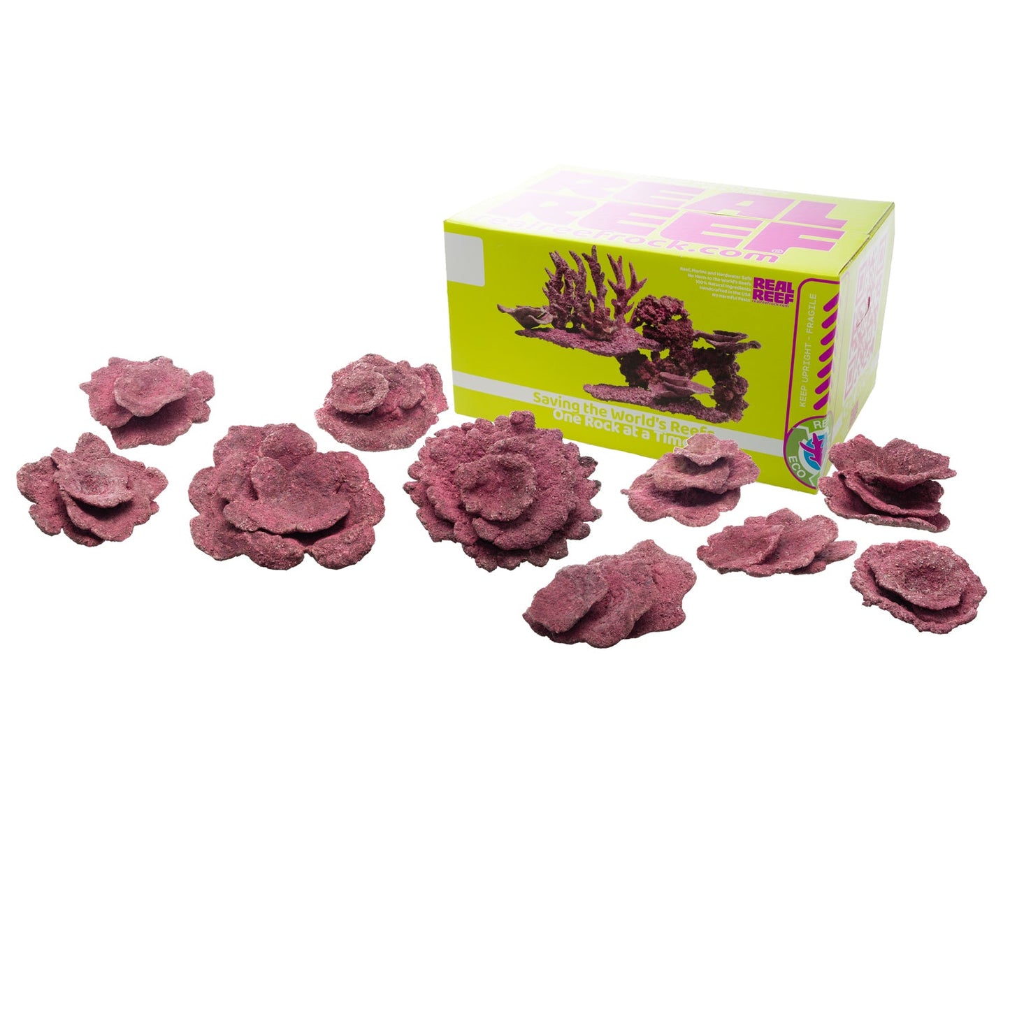 Real Reef Plates 10 pack of flat plate reef rock