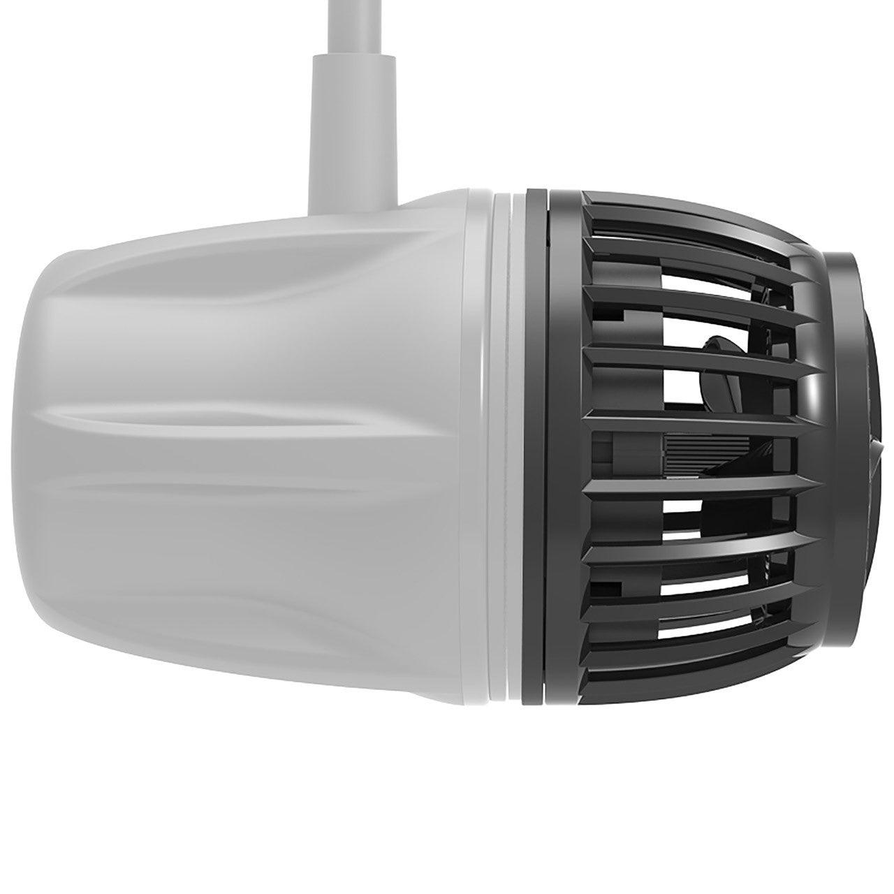 EcoTech VorTech MP10 wet-side assembly, side view showing propeller housing and power cable