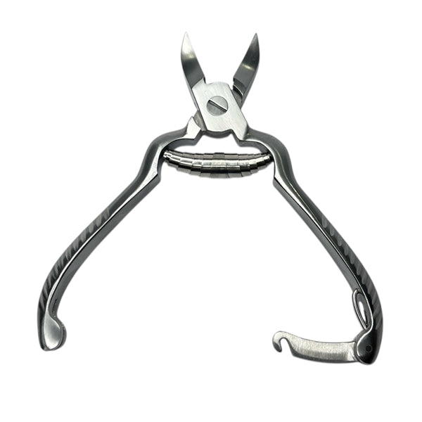 Eva Aquatics 5.5 inch coral cutter with the jaws open, silver stainless