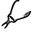 Eva Aquatics 5.5 inch coral cutter in black, jaws open