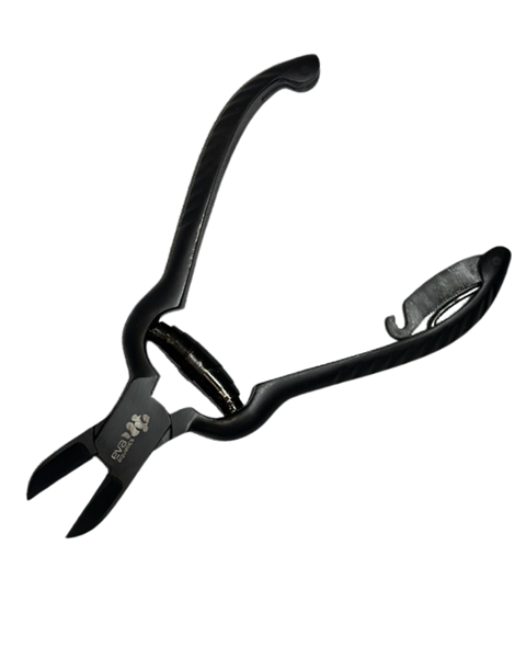 Eva Aquatics 5.5 inch coral cutter in black, jaws open