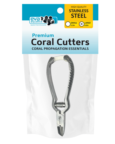 Eva Aquatics Premium Coral Cutters retail pack, 8 inch silver