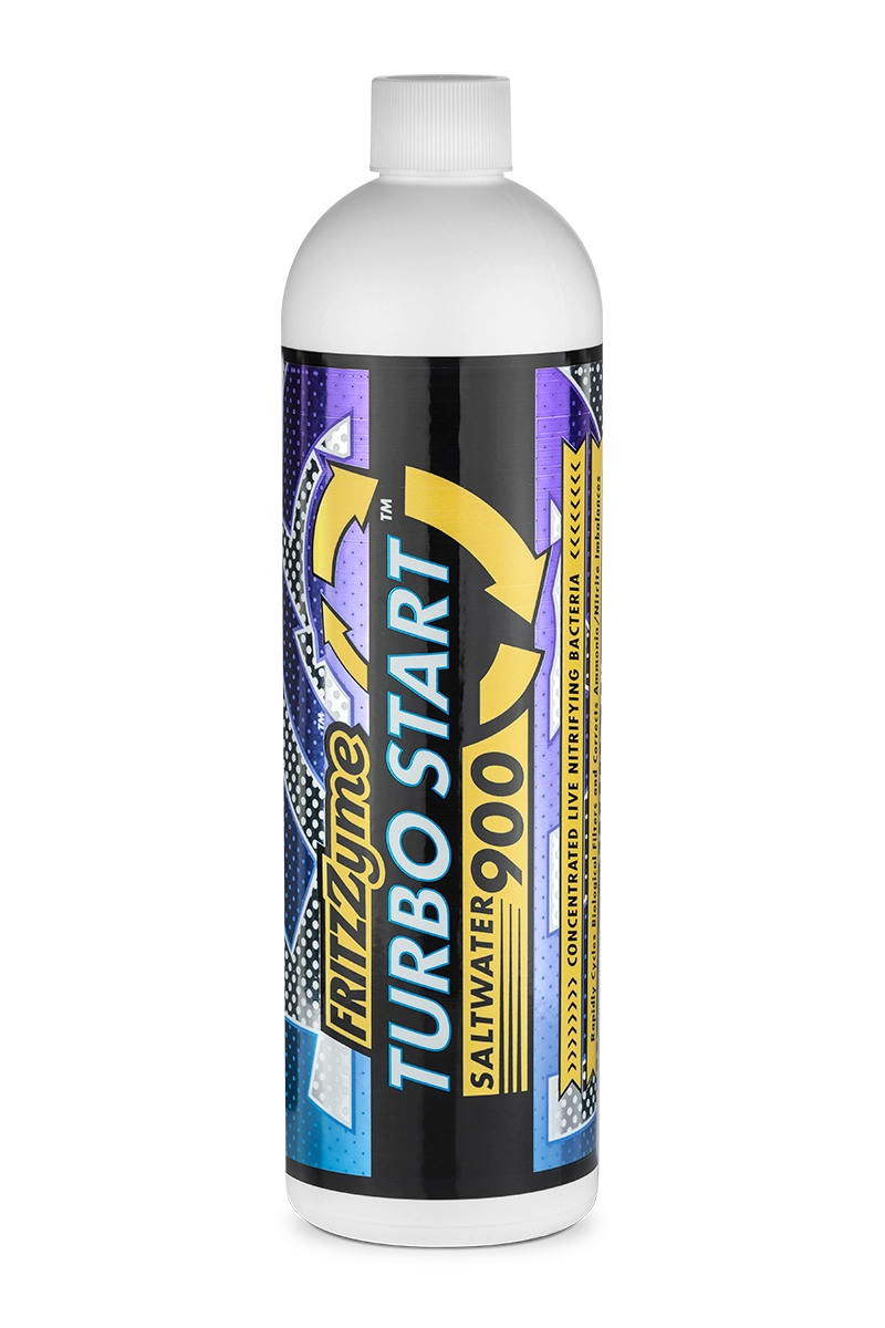 FritzZyme TurboStart 900 saltwater live nitrifying bacteria bottle