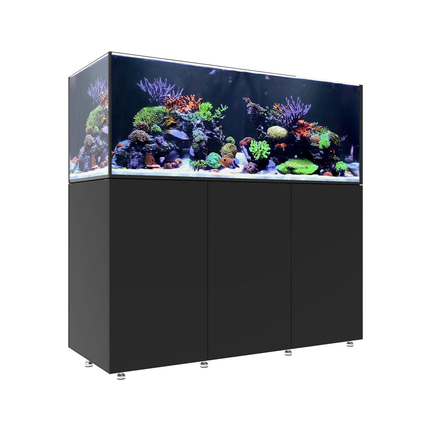 Waterbox Infinia Reef 190.5 aquarium system in black, angled view