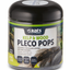 Front label of the Kelp and Wood Pleco Pops jar listing plecos, otocinclus and loaches