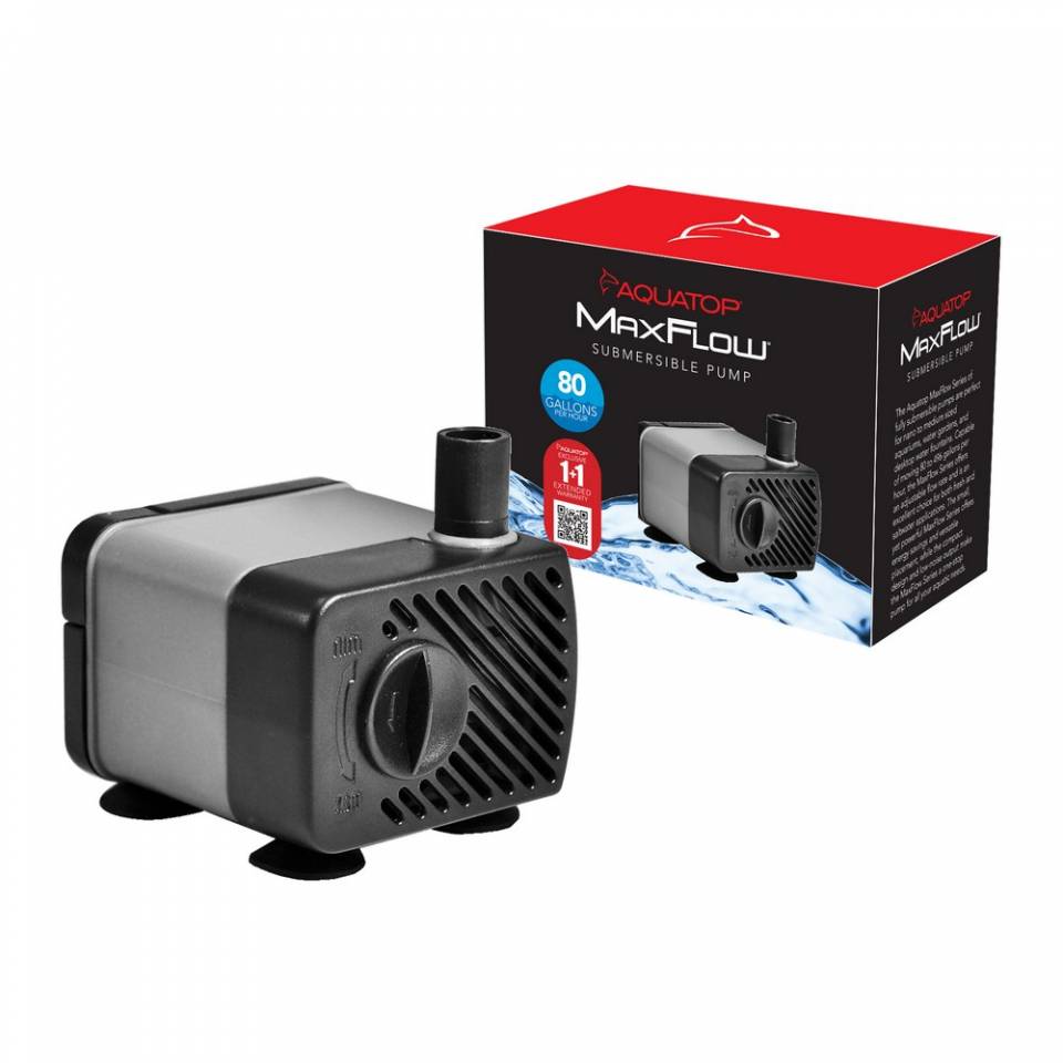 Aquatop MaxFlow NP-80 80 GPH submersible pump with box