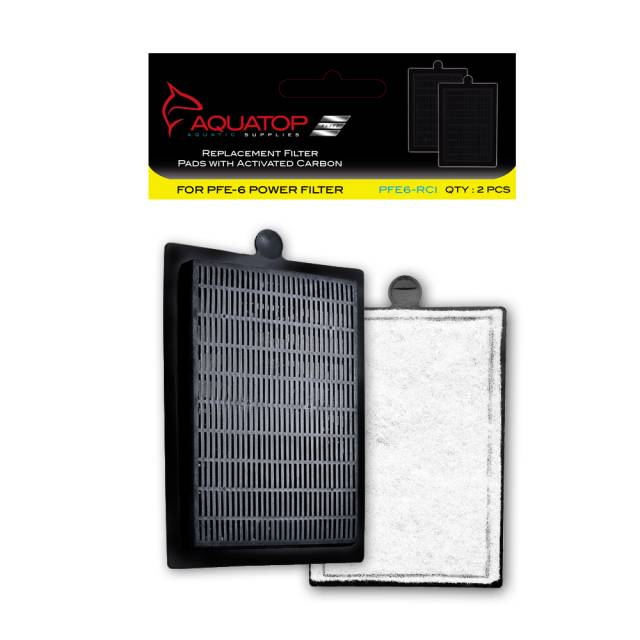 Aquatop Forza PFE6-RCI replacement filter inserts, 2 pack