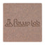 PolypLab Genesis Rock 4 x 4 x 1 inch ceramic block, top view with embossed PolypLab logo