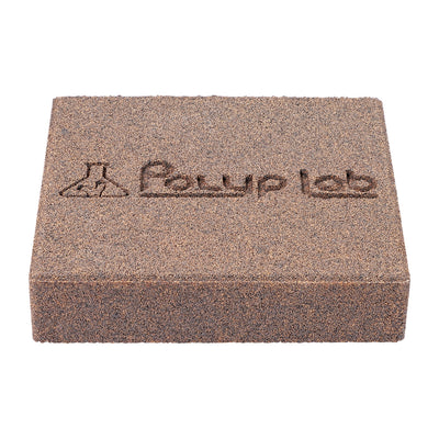 PolypLab Genesis Rock ceramic bio-media block, angled view showing the porous surface