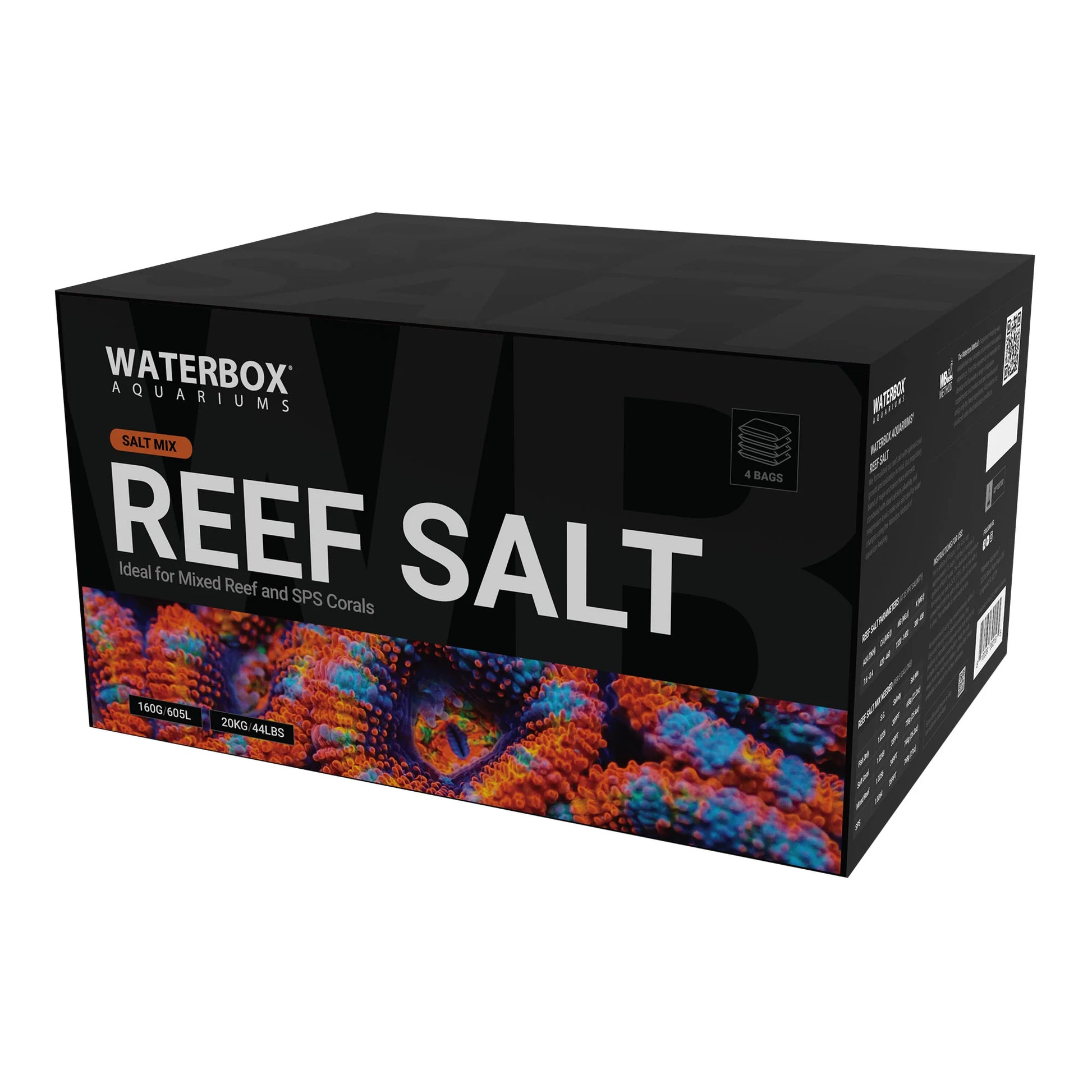 Waterbox Reef Salt 20 KG / 44 LB box - synthetic marine salt mix for mixed reefs and SPS corals