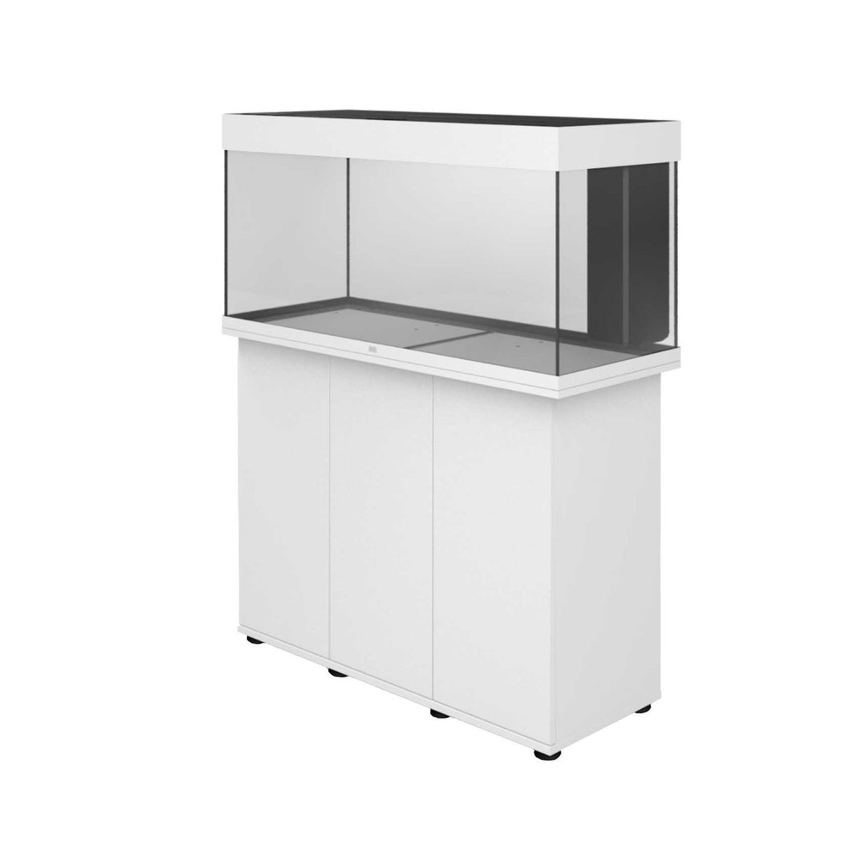 Juwel Rio 180 LED aquarium and SBX cabinet set, white, angled view