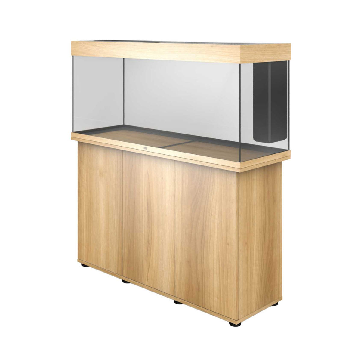 Juwel Rio 240 LED aquarium and SBX cabinet set, light wood, angled view
