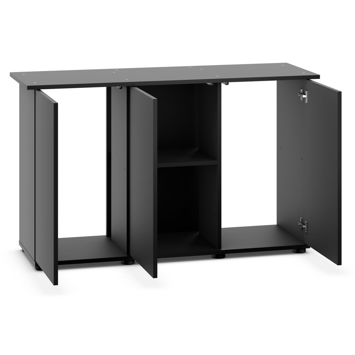 Juwel SBX Rio 240 cabinet, black, doors open