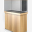Juwel Rio 290 LED aquarium and SBX cabinet set, light wood, angled view