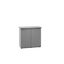 Juwel SBX Rio 125 cabinet, grey, doors closed