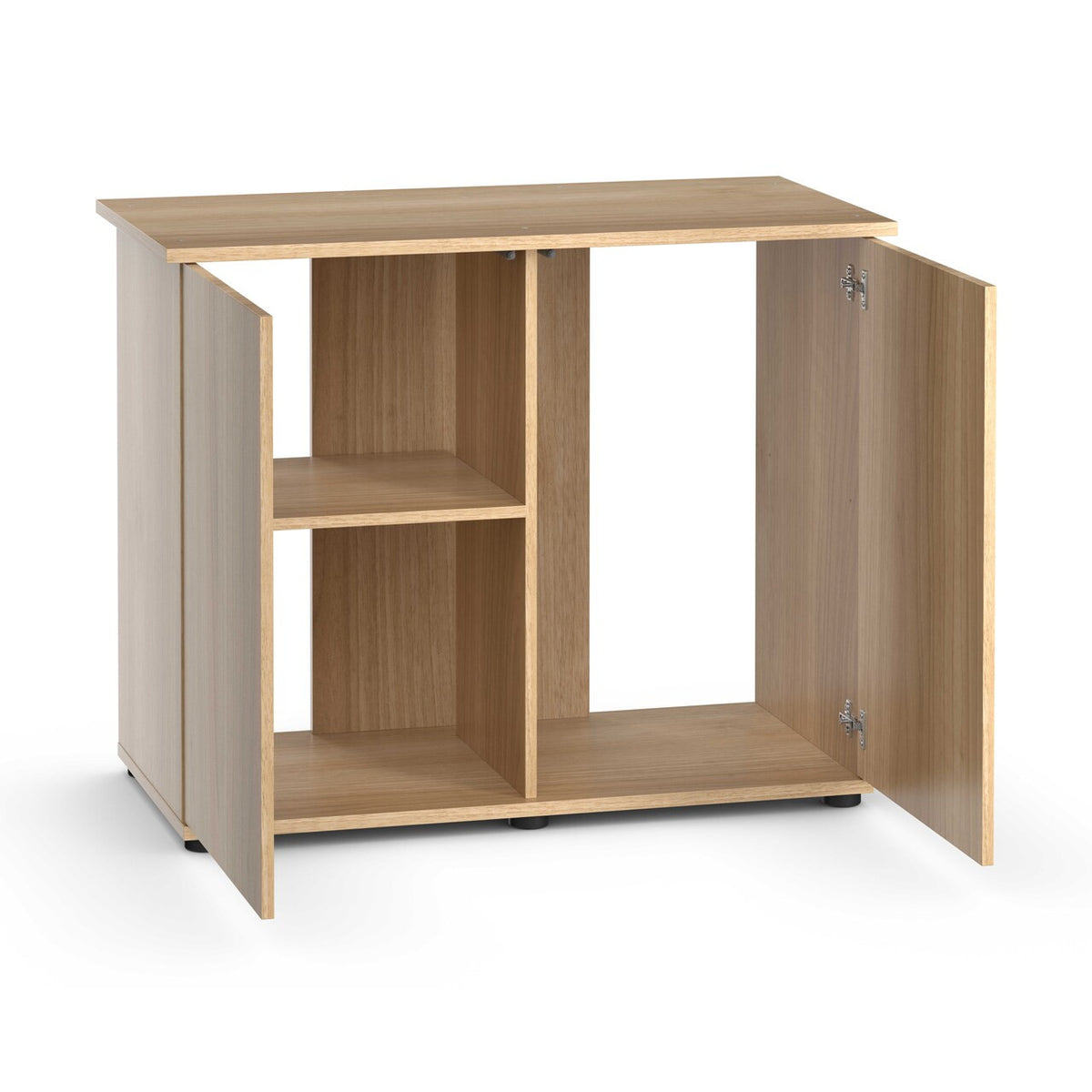 Juwel SBX Rio 290 cabinet, light wood, doors open
