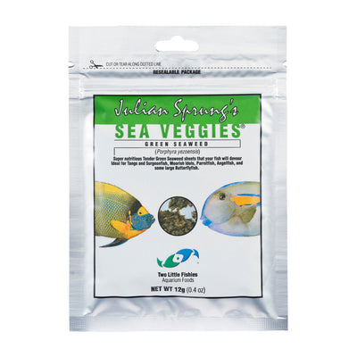 Two Little Fishies SeaVeggies Green Seaweed, 12 g pack