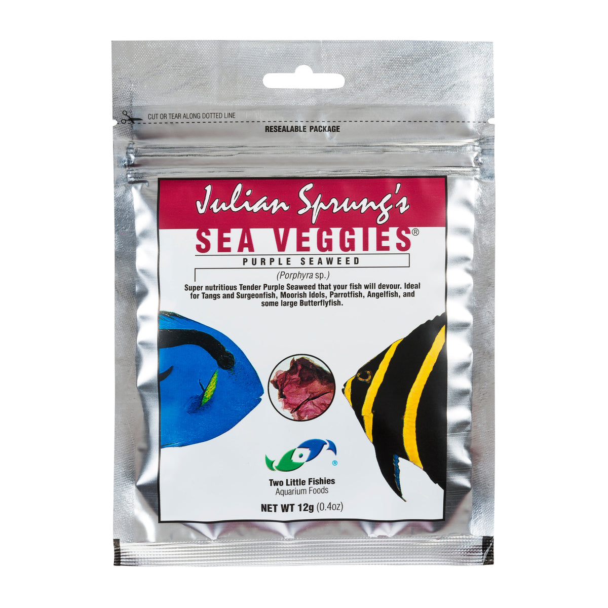 Two Little Fishies SeaVeggies Purple Seaweed, 12 g pack