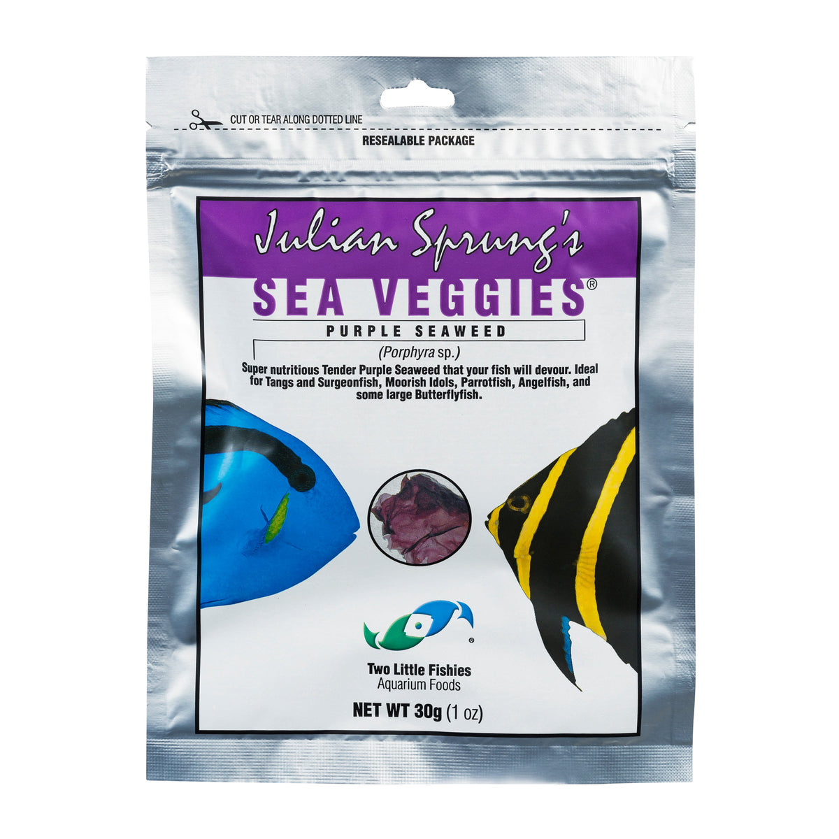 Two Little Fishies SeaVeggies Purple Seaweed, 30 g pack
