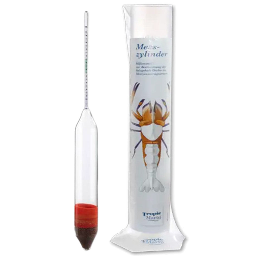 Tropic Marin High-Precision Hydrometer with Measuring Cylinder, hydrometer and 14 in measuring cylinder