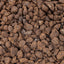 Close up of brown UNS Controbase pumice granules, 6 to 8 mm