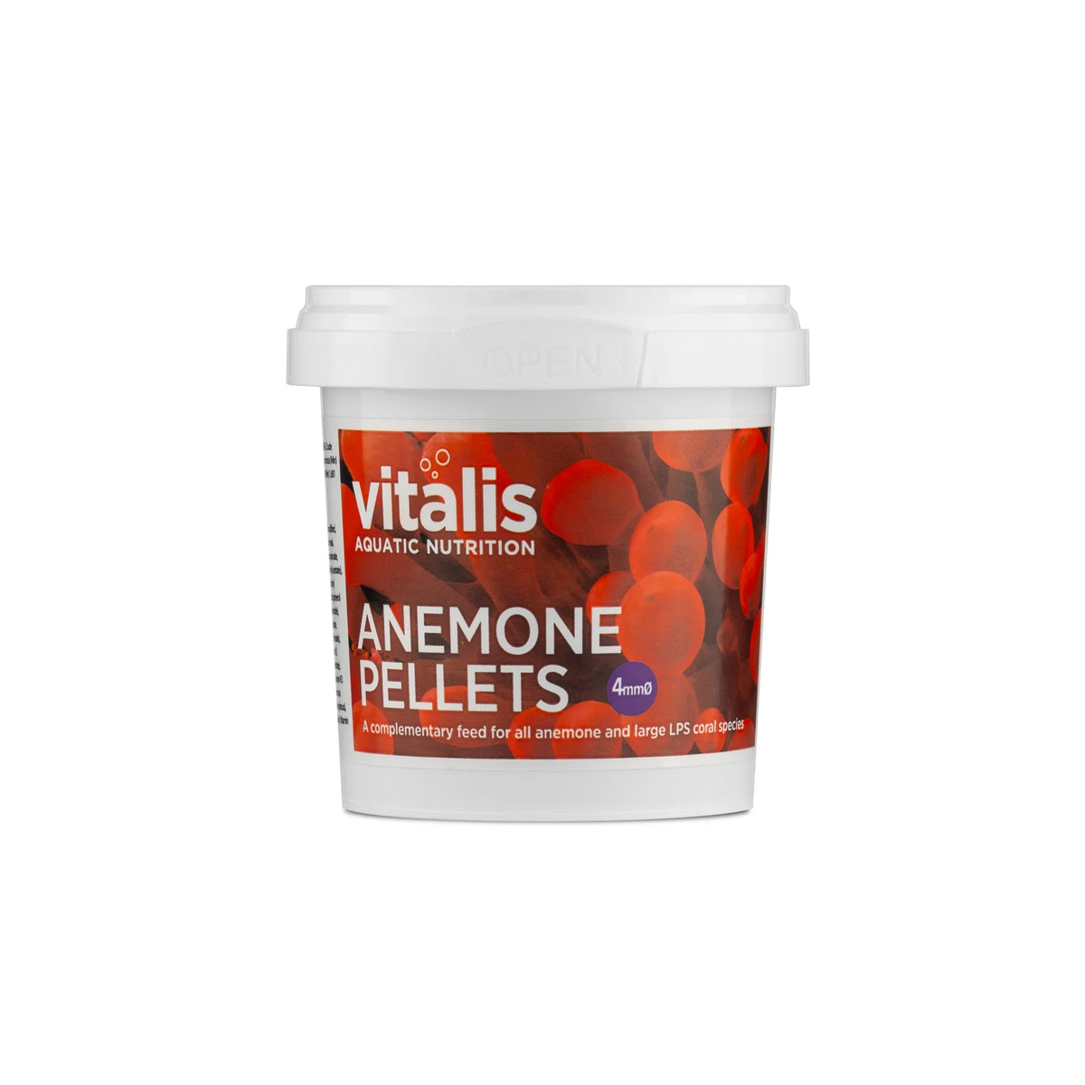 Vitalis Anemone Pellets 4mm 60g pot, anemone food