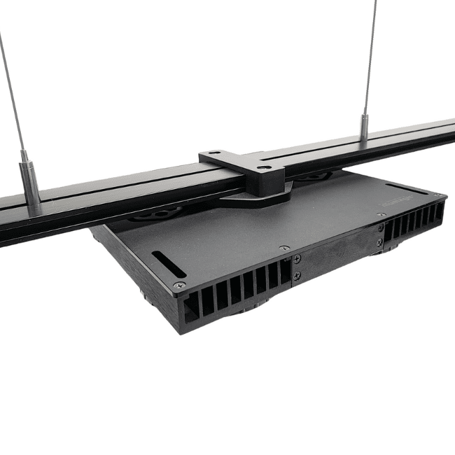 Dalua X4 Slider shown mounted on the Illumagic rail system